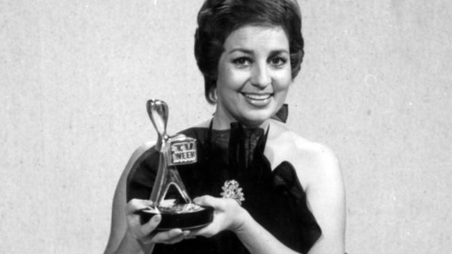 Anne Wills is very grateful, but also a little embarrassed about winning her 11th Logie Award as SA's most popular female TV personality. Used 23 Apr 1983.