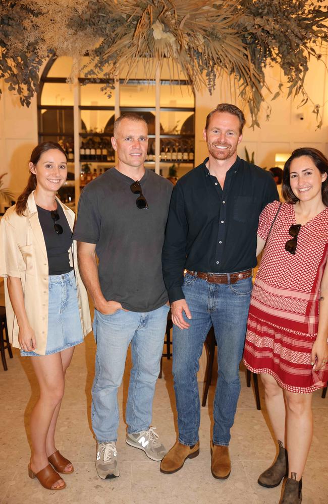 Kristie Lau Adams, Sam Adams, Rob Burton and Lindsay Kallis at The Tamborine Boutique Hotel Launch at Mount Tamborine for Gold Coast at Large. Picture, Portia Large.