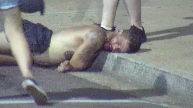 CCTV footage of a disturbing Christmas Eve 2020 bashing which left a tourist bleeding, naked and unconscious in Darwin’s nightclubbing district has been released by the NT Supreme Court.