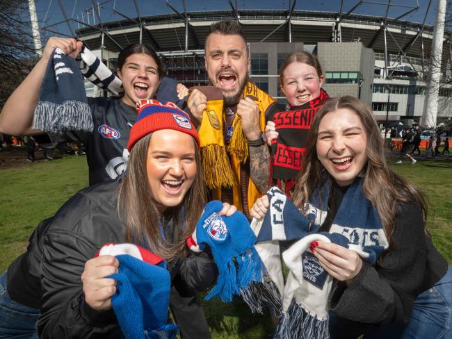 The AFL wants to get 10 million fans to games this year after breaking 9.2 million in 2024. Picture: Tony Gough