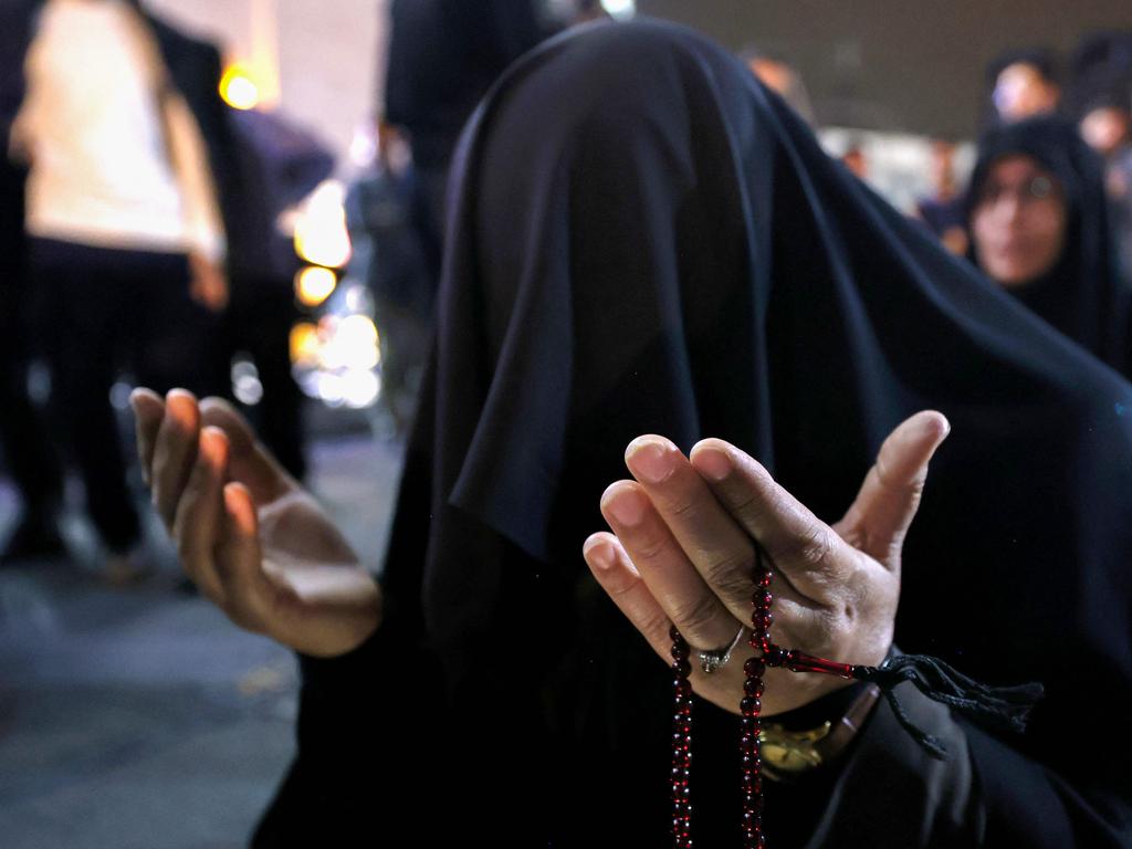 Iranians were called to pray for their leaders safety. Picture: Atta Kenare/AFP