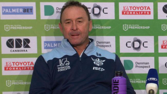 Canberra Raiders coach Ricky Stuart. Getty