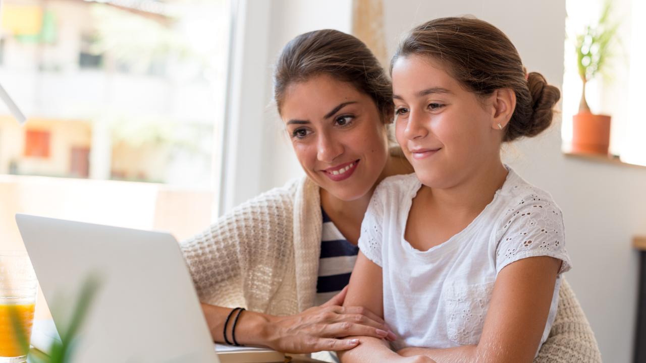 KIDS NEWS. School Student Broadband Initiative. Mother spending quality time with daughter. Picture: iStock