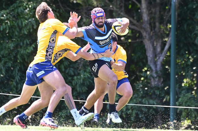 Fiji rugby 7's in Brisbane. Saturday October 6, 2024. Picture, John Gass