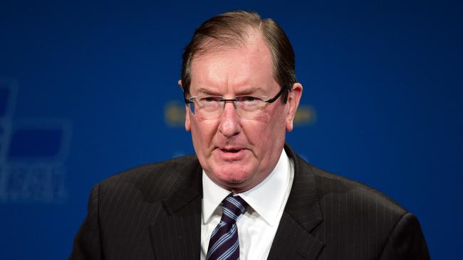 Brian Loughnane, pictured in 2015, says the differences between Dutton and Trump are more important than the similarities. Picture: AAP