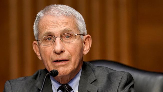 US National Institute of Allergy and Infectious Diseases director Anthony Fauci in Washington in May. Picture: AFP