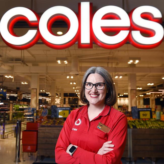 Coles CEO Leah Weckert. Picture: NCA NewsWire / Nicki Connolly