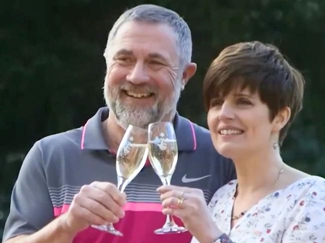 Gerry and Lisa Cannings bagged millions of dollars in a lottery. Now they're separated. Picture: The Sun