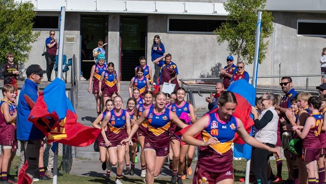 Milly Reeves leads her team into action ahead of her 50th game.