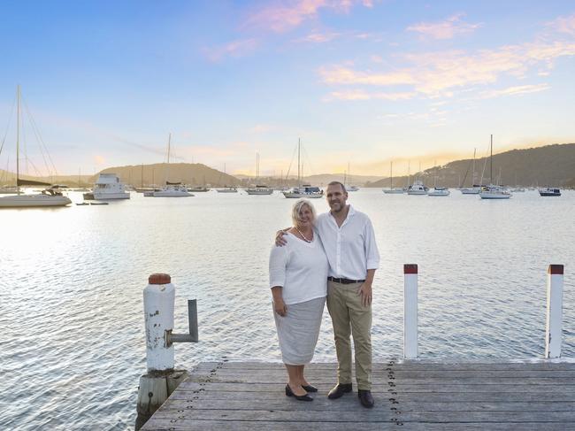 Belle Property Central Coast principal Cathy Baker with Belle Escapes Central Coast general manager Ryan South.