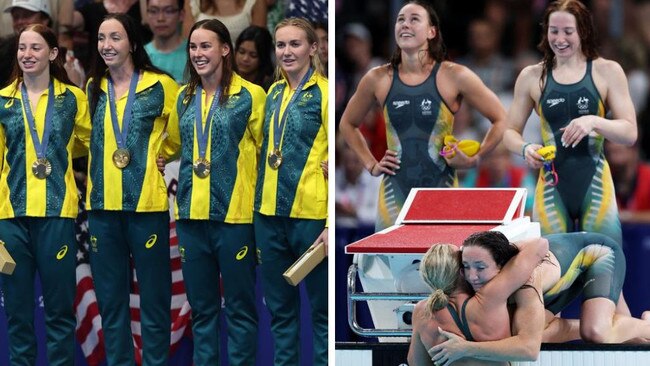 Australia won gold in the women's 4x200m freestyle relay.