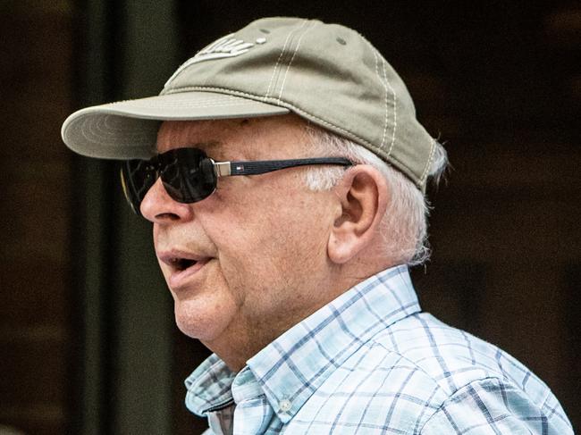 ** CONFIRMED BY JANET FIFE-YEOMANS ** AAP-MANLY DAILY, , Court snatch pictures of Robert Van Gestel, 76, from Park Orchards in Melbourne pictured leaving Manly Court on 26th February 2020., (AAP Image/ Julian Andrews)