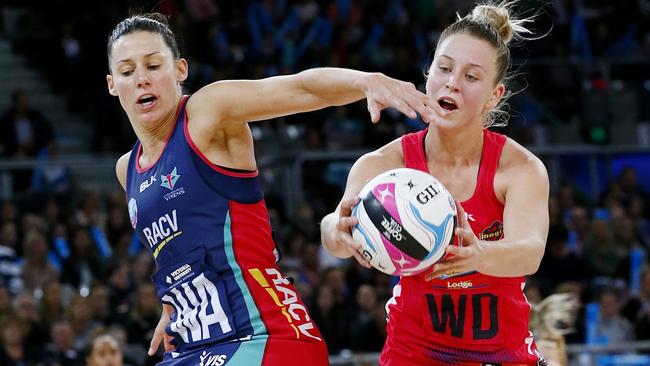 The Vixens v Magic game was a blowout.