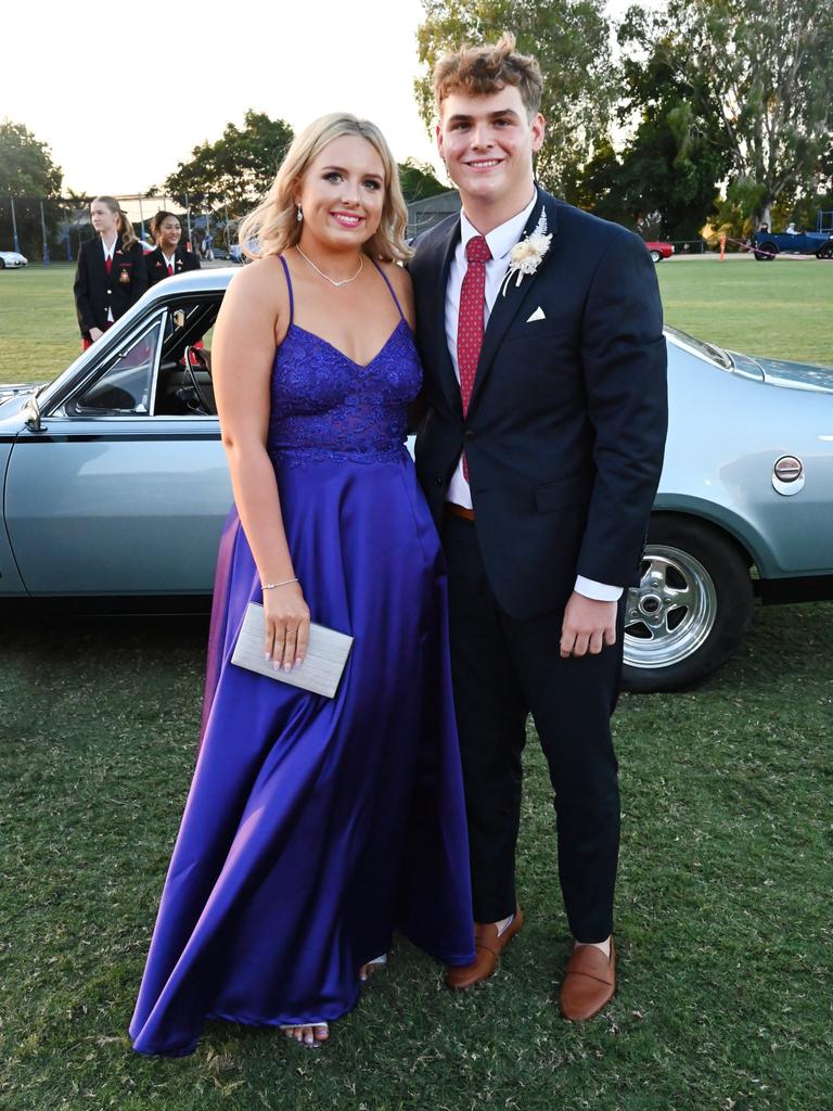 Summer Robertson and Harry Hepburn at the 2024 Rockhampton Grammar School formal.