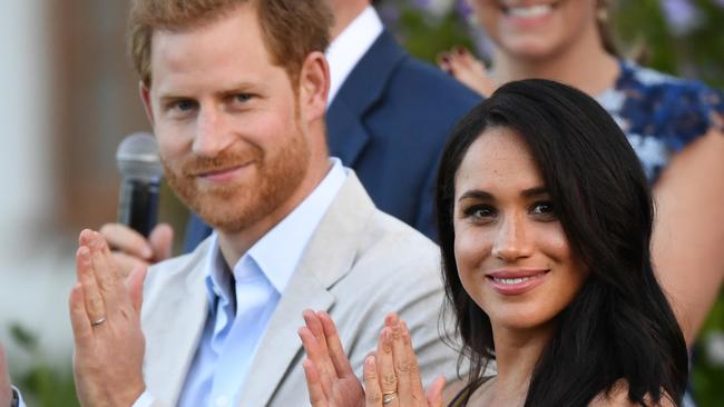 CAPE TOWN, SOUTH AFRICA - SEPTEMBER 24: Prince Harry, Duke of Sussex and Meghan, Duchess of Sussex attend a reception for young people, community and civil society leaders at the Residence of the British High Commissioner, during the royal tour of South Africa on September 24, 2019 in Cape Town, South Africa. (Photo by Facundo Arrizabalaga - Pool/Getty Images)