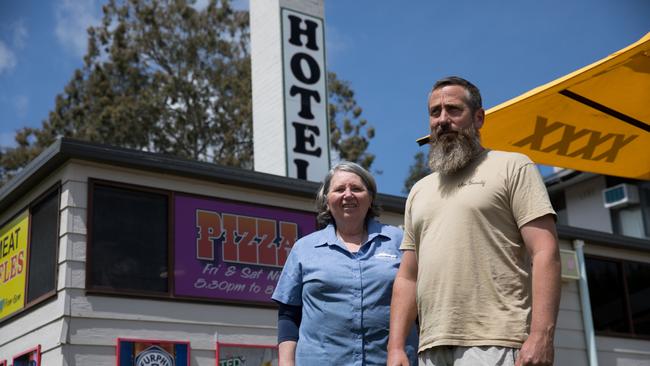 Steampacket Hotel co-owners Heather Alvey, left, and son Joel. Picture: Nathan Schmidt