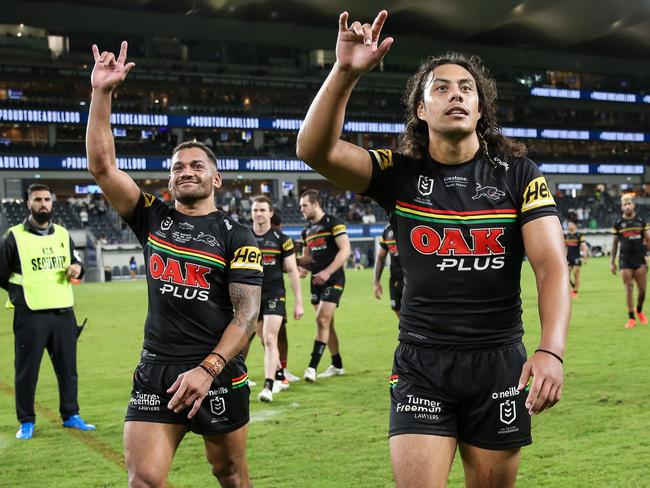 Api Koroisau and Luai during their time at the Panthers. Photo: NRL Imagery