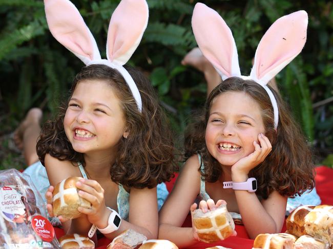 Lily and Rose Kyriakakis (DO NOT PUBLISH LAST NAME) , From DEC 27 the supermarket will donate 20 cents to Redkite from the sale of every six and nine pack of, Coles Brand hot cross buns until 2 January, including customer-favourite traditional fruit buns, as well as, chocolate, apple and cinnamon, fruit-free and traditional mini fruit buns priced from just $4.50 each or two, packs for $7.,