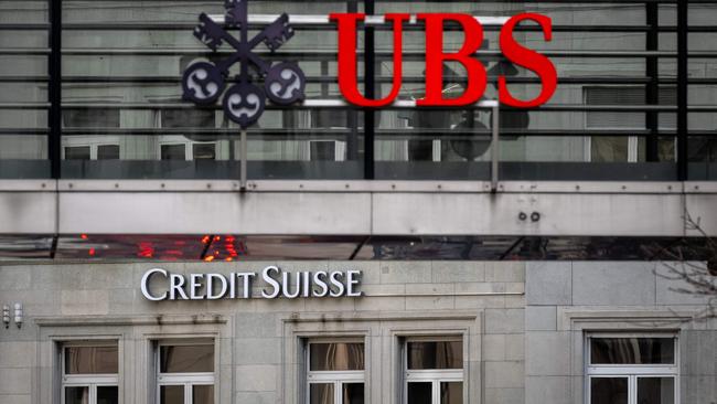 UBS has bailed out Credit Suisse in a weekend rescue deal. Picture: Fabrice COFFRINI / AFP