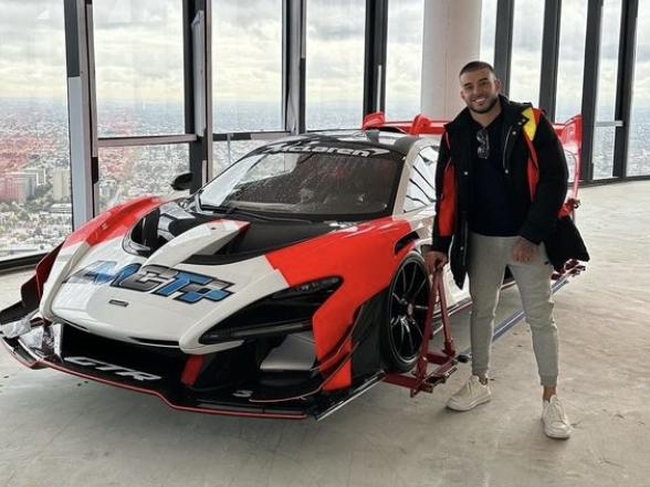 Adrian Portelli with his McLaren Senna GTR. Picture: Supplied/Instagram