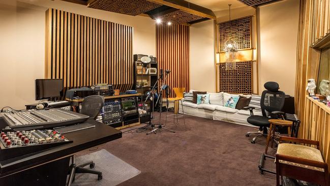 One of two music studios in the Botany property.