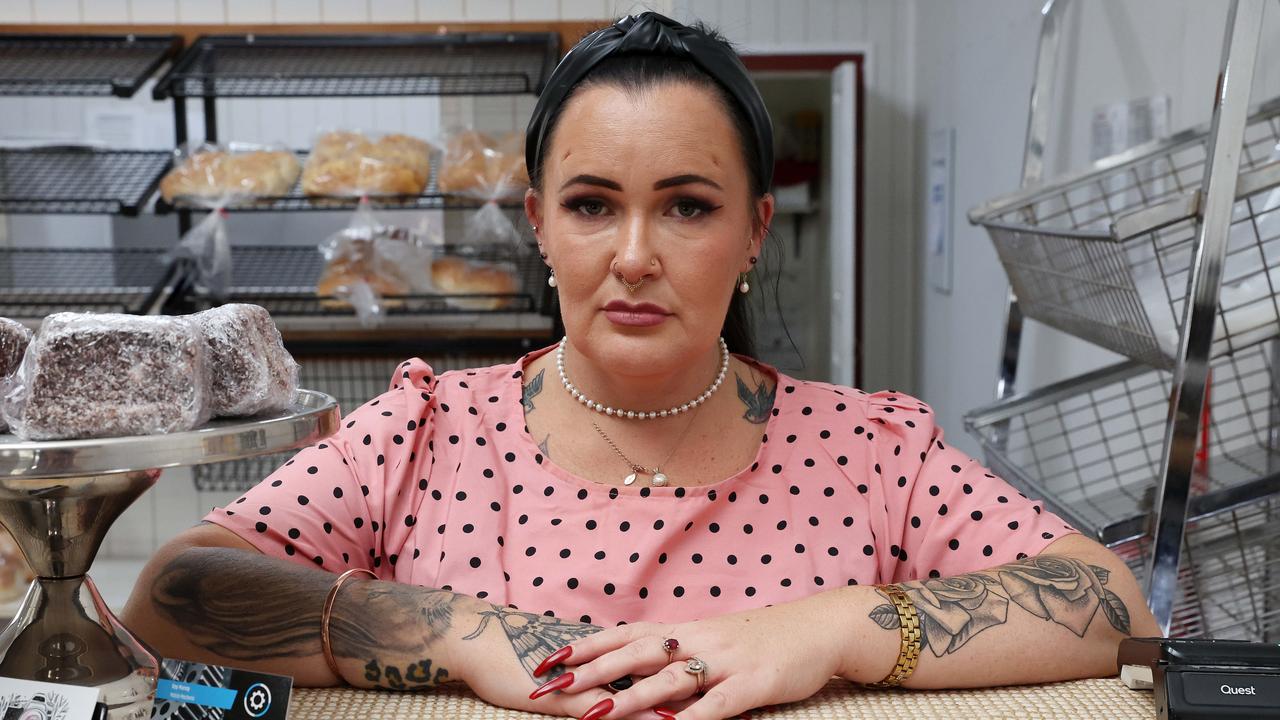 Kerrin Richardson, Hot Bread Fred bakery manager in the town of Gin Gin. Picture: Liam Kidston