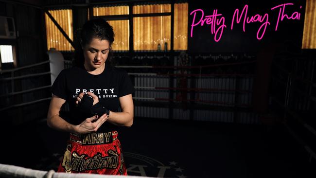 Amy Glennon will be one of three Pretty Muay Thai fighters on the card. Picture: Brendan Radke