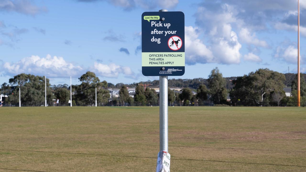 Sovereign Drive oval in Armstrong Creek is an off-leash dog park when there is no sport.