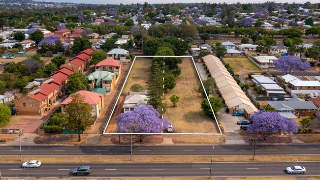 A 4500 sqm block of land on James St in Harristown has sold for nearly $1.9m through Hot Property.