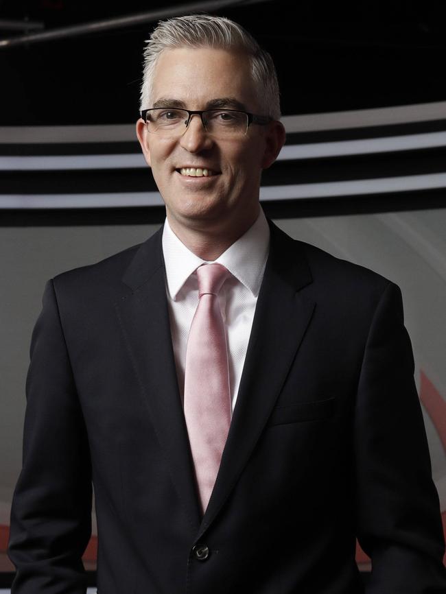 Sky News political editor David Speers moderated the People’s Forum. Picture: Sean Davey