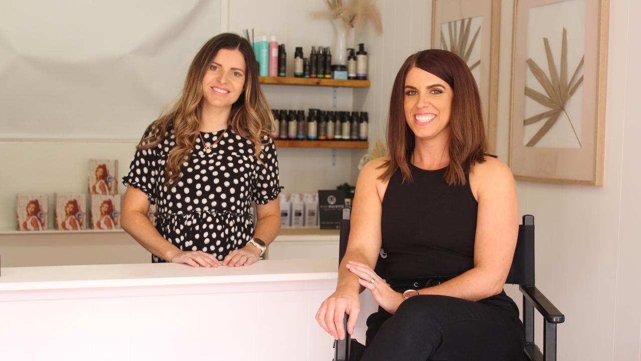 HAIR AND BEAUTY: Stephanie Partridge and Amanda Gear operate out of the same spot in the laneway, creating one stop for hair and beauty needs.