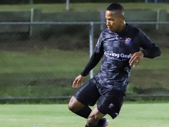 Gold Coast Knights striker Jheison Macuace. Picture: Kleur Photography