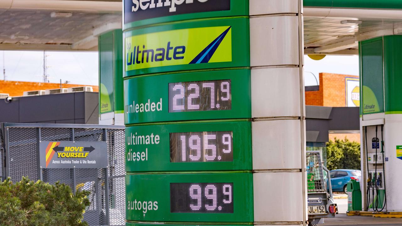 It’s now common to see petrol prices surpass 2 cents a litre. Picture: Ben Clark