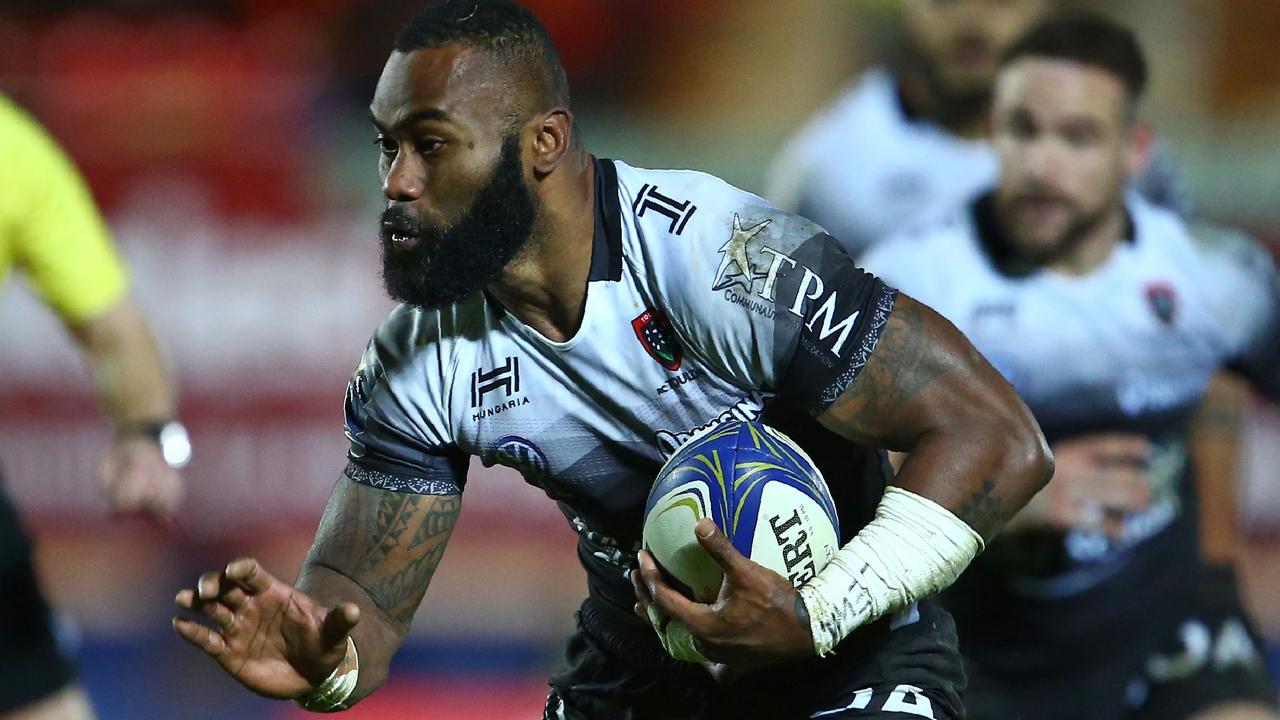 Semi Radradra is among more than half a dozen Fiji players to test positive to COVID-19. Picture: AFP