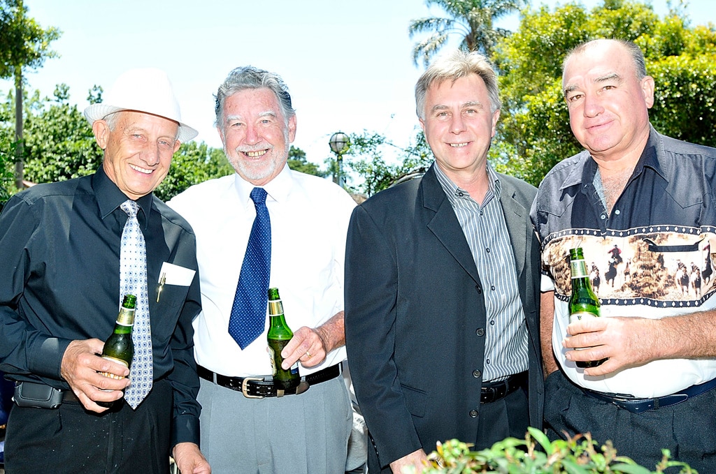 Graeme Schulz, Jim Aulbury, Allan Robinson, Col Marr. Picture: Dave Noonan