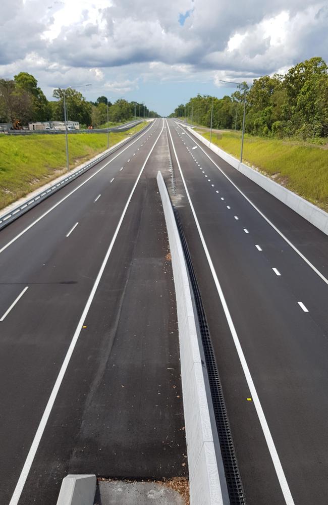 Bruce Highway Tinana: northbound new overtaking lanes. Picture: Department of Transport and Main Roads.