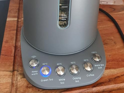 Kmart’s ‘smart’ $65 Wi-Fi kettle has shoppers raving about it because you can turn it on in bed. Picture: Facebook/KmartMums