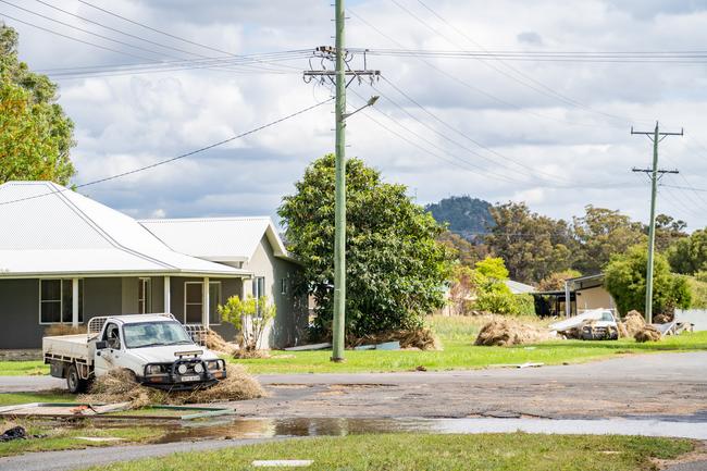 Huge storms late Sunday caused a massive flash flood in the middle of the night in Eugowra, with houses washed off their foundations, and cars and other items strewn though the town. Picture: Chris Watson/Farmpix Photography