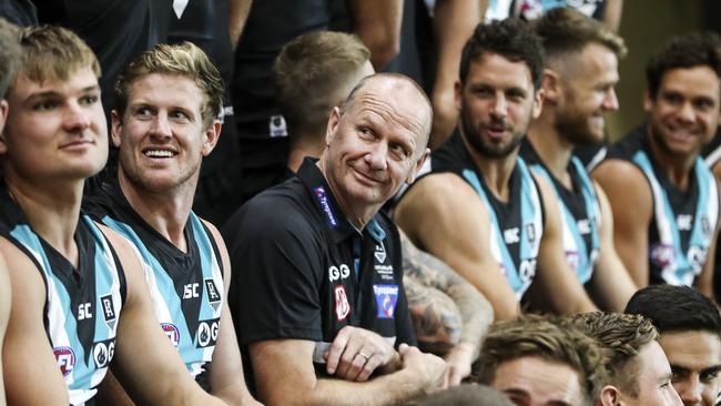 Ken Hinkley has been named Coach of the Year. Picture: Sarah Reed