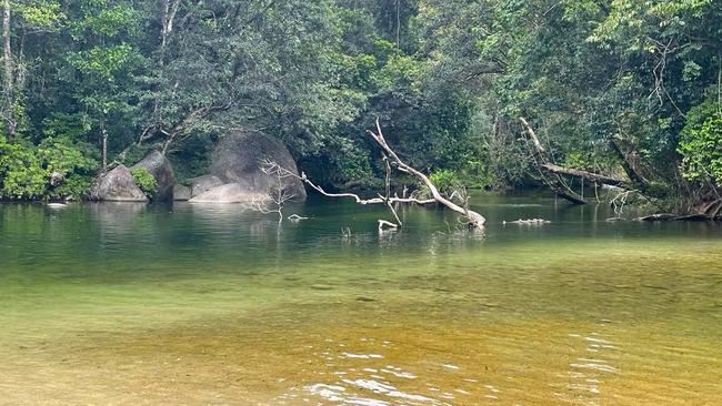 The main pool at the Babinda Boulders is considered safe for swimming. Picture: Peter Carruthers