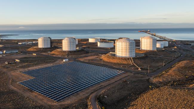 Santos' oil and gas site at Port Bonython, SA. Supplied by Santos