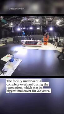 Time-lapse of 7NEWS Mt Coot-Tha studio being built