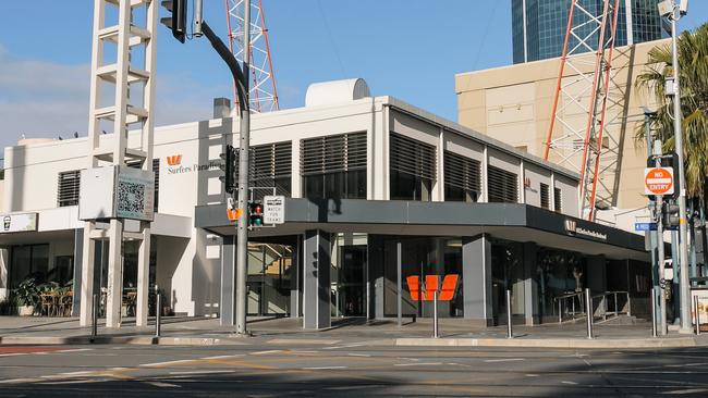 Westpac Bank on the corner of Surfers Paradise Boulevard and Cavill Ave