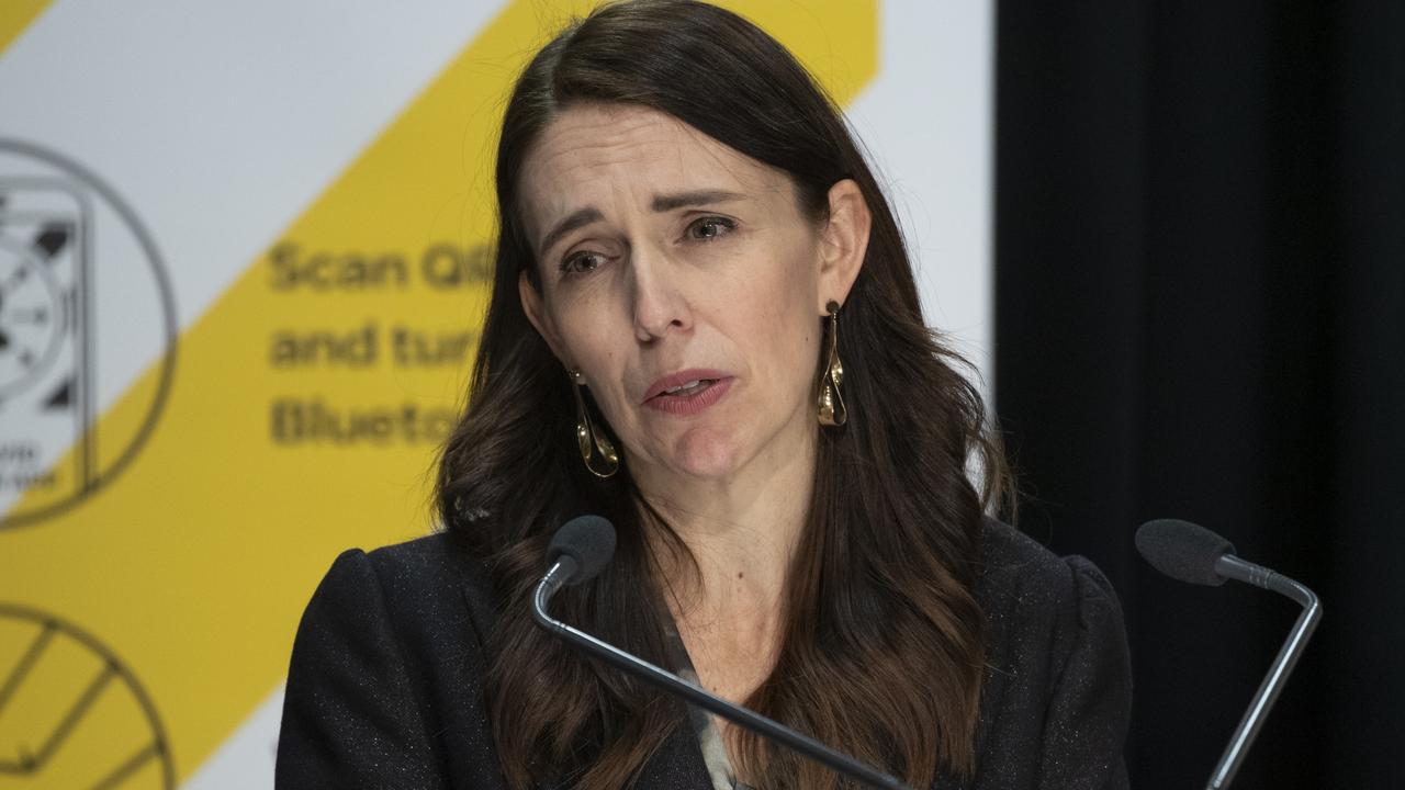 New Zealand’s Delta outbreak has grown again, with Prime Minister Jacinda Ardern announcing a further 11 cases. Picture: Mark Mitchell/Pool/Getty Images