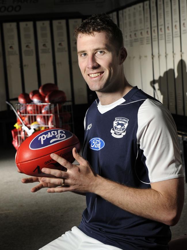 Orren Stephenson after he was drafted by Geelong. Picture: Darren Tindale