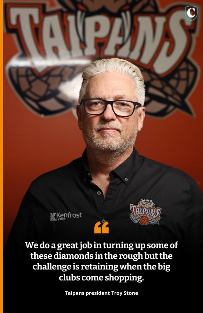 Taipans president Troy Stone on the club's challenges.