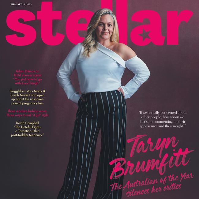 Taryn Brumfitt starts on the cover of today’s <i>Stellar </i>magazine. Picture: Hugh Stewart for <i>Stellar</i>