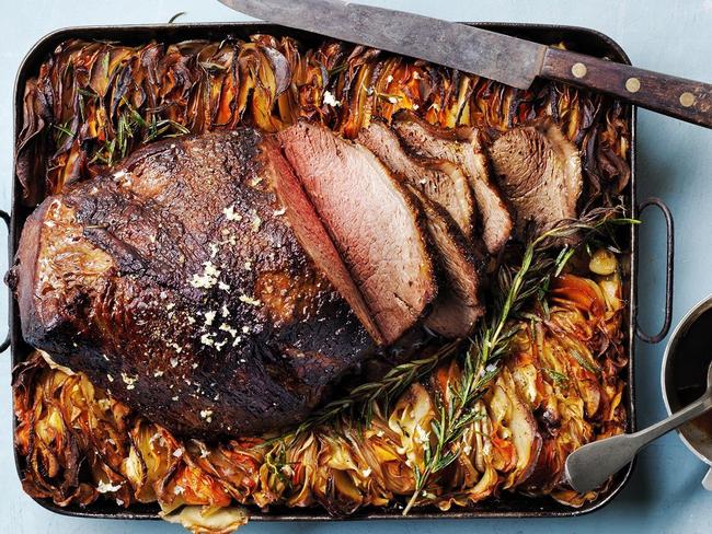 Colin Fassnidge's one-tray roast beef.