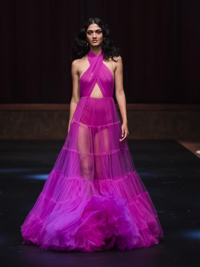 A Jason Grech gown at Melbourne Fashion week.