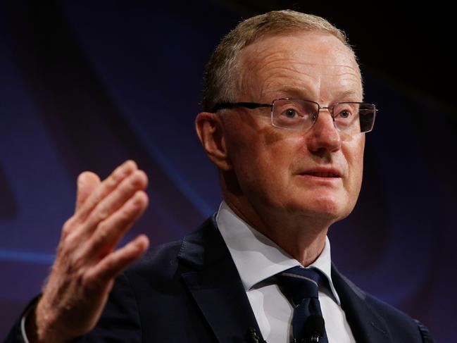 SYDNEY, AUSTRALIA - FEBRUARY 02: Philip Lowe, Governor of the Reserve Bank of Australia, addresses the National Press Club at The Fullerton Hotel on February 02, 2022 in Sydney, Australia. The Reserve Bank of Australia announced this week that it will hold the cash rate at its current level, which was last changed in November 2020. (Photo by Lisa Maree Williams/Getty Images)